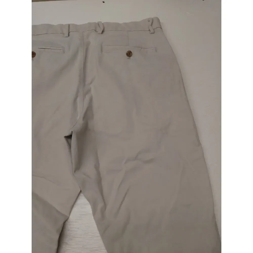 Gap 34x30 Essential Men's Khaki Straight Taper Pants Good Condition Clothing - Picture 4 of 10